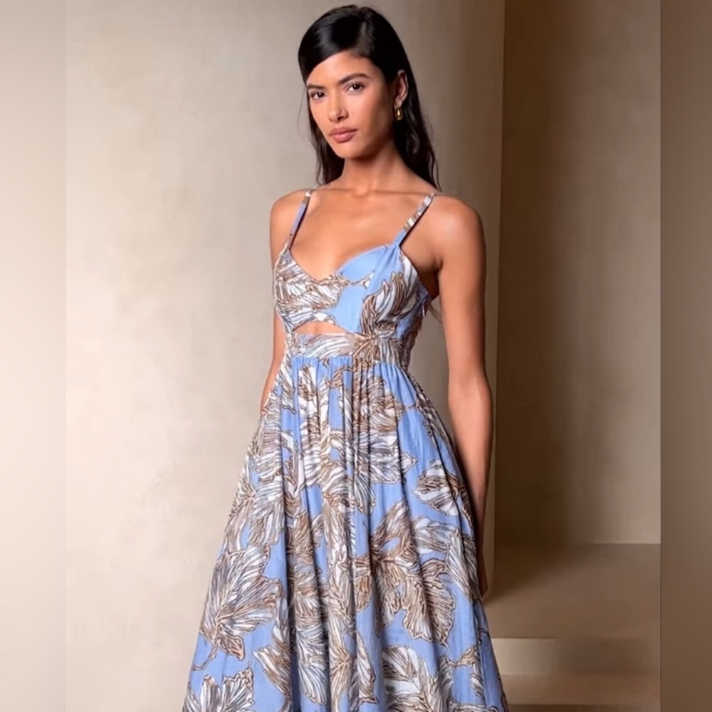 Lavender corset style midi dress